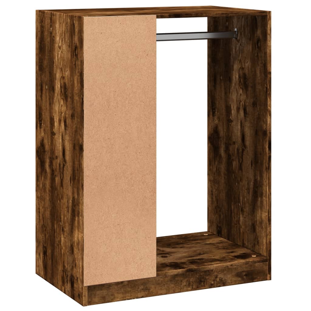 Kledingkast 77x48x102 cm bewerkt hout gerookt eikenkleurig is nu te koop bij PeponiXL, paradijselijk wonen!