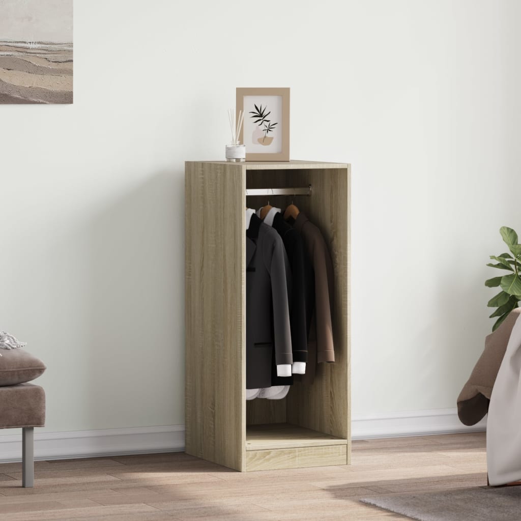 Kledingkast 48x41x102 cm bewerkt hout sonoma eikenkleurig is nu te koop bij PeponiXL, paradijselijk wonen!