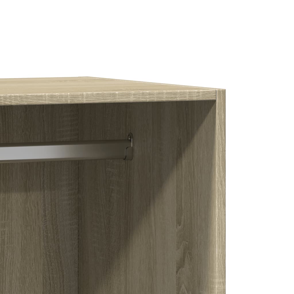 Kledingkast 48x41x102 cm bewerkt hout sonoma eikenkleurig is nu te koop bij PeponiXL, paradijselijk wonen!