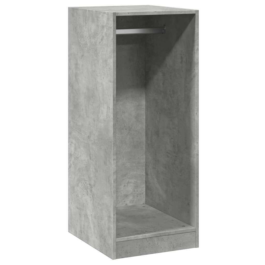 Kledingkast 48x41x102 cm bewerkt hout betongrijs is nu te koop bij PeponiXL, paradijselijk wonen!