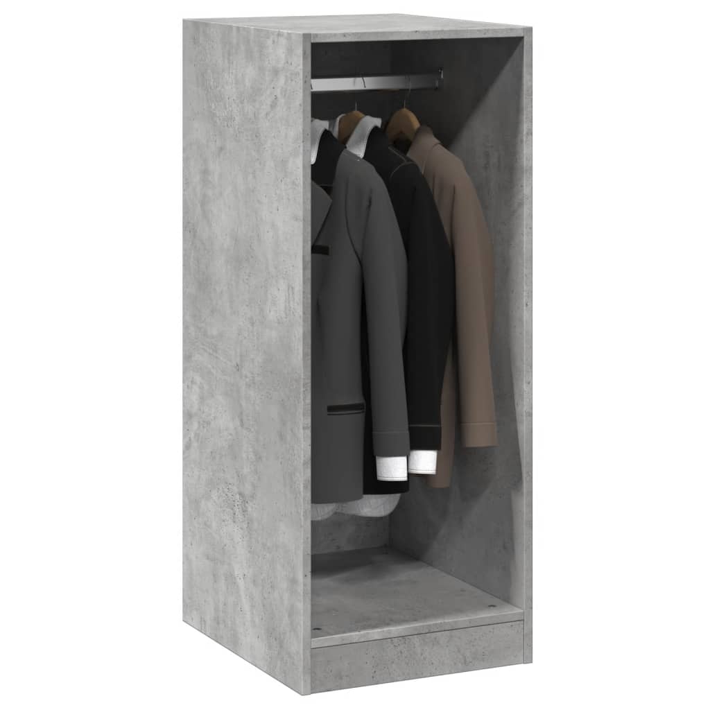 Kledingkast 48x41x102 cm bewerkt hout betongrijs is nu te koop bij PeponiXL, paradijselijk wonen!