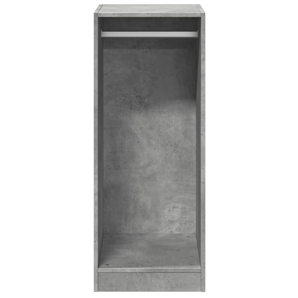 Kledingkast 48x41x102 cm bewerkt hout betongrijs is nu te koop bij PeponiXL, paradijselijk wonen!