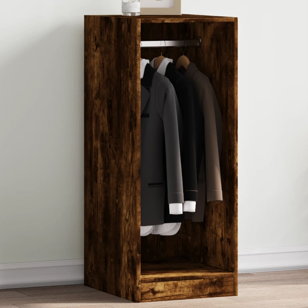 Kledingkast 48x41x102 cm bewerkt hout gerookt eikenkleurig is nu te koop bij PeponiXL, paradijselijk wonen!