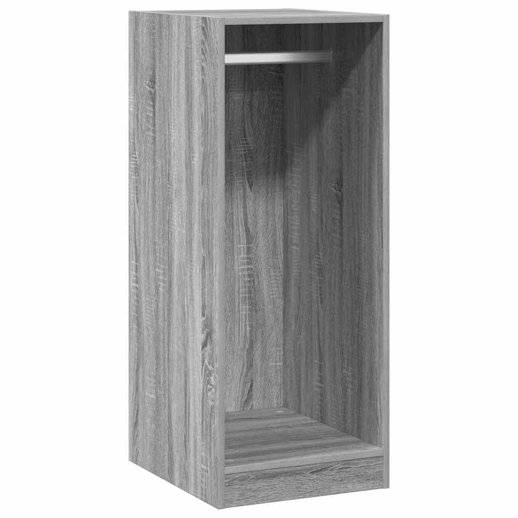 Kledingkast 48x41x102 cm bewerkt hout grijs sonoma eikenkleurig is nu te koop bij PeponiXL, paradijselijk wonen!