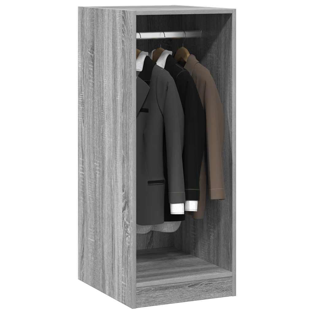 Kledingkast 48x41x102 cm bewerkt hout grijs sonoma eikenkleurig is nu te koop bij PeponiXL, paradijselijk wonen!