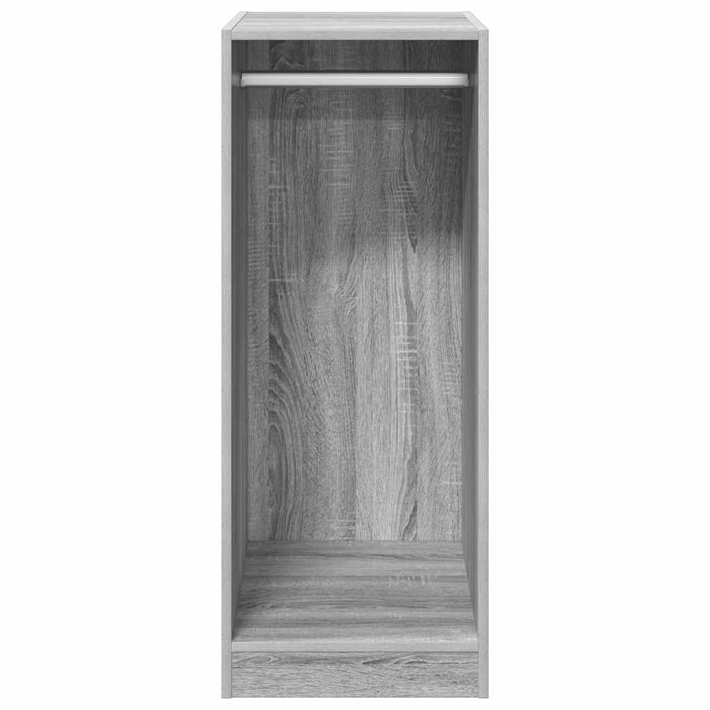 Kledingkast 48x41x102 cm bewerkt hout grijs sonoma eikenkleurig is nu te koop bij PeponiXL, paradijselijk wonen!