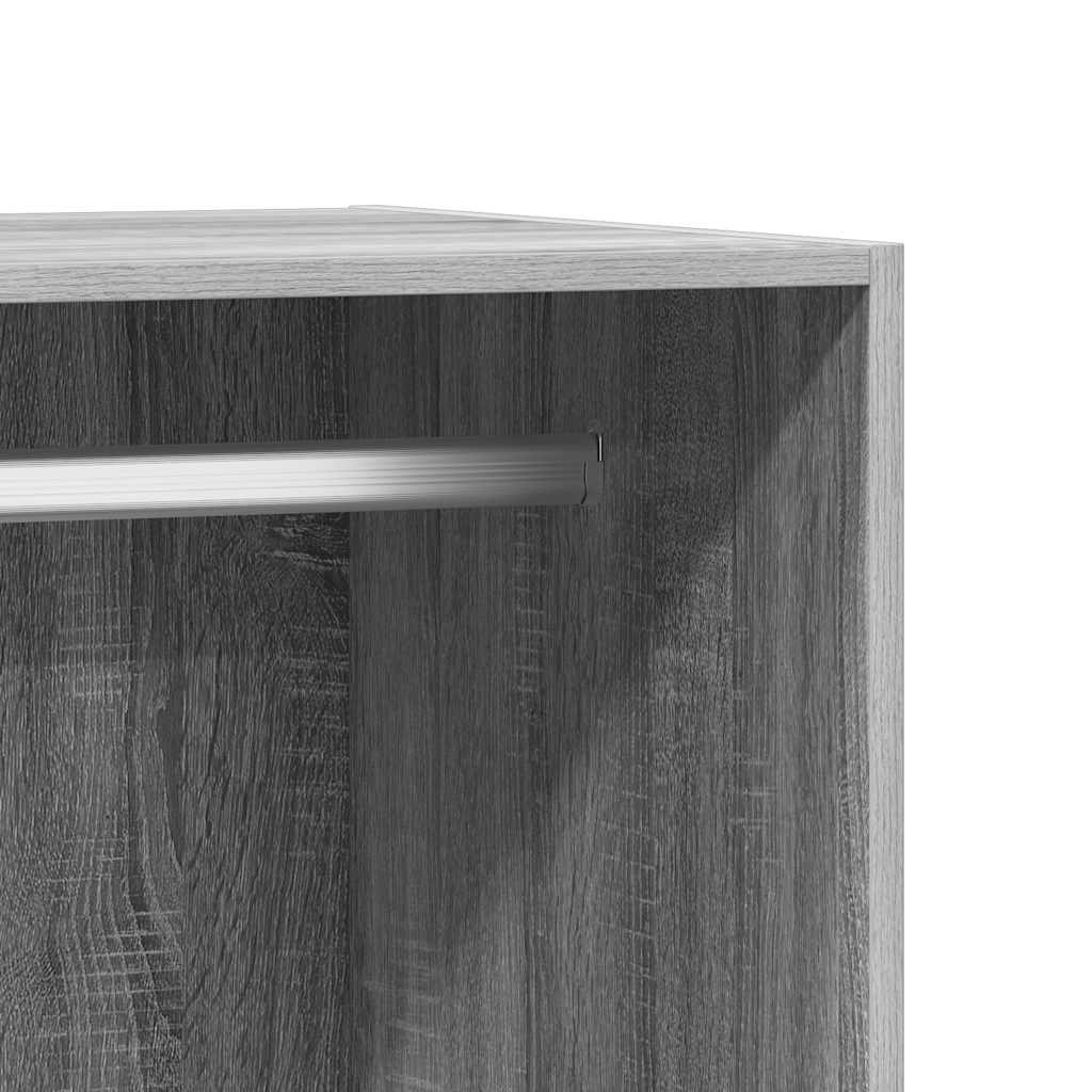 Kledingkast 48x41x102 cm bewerkt hout grijs sonoma eikenkleurig is nu te koop bij PeponiXL, paradijselijk wonen!