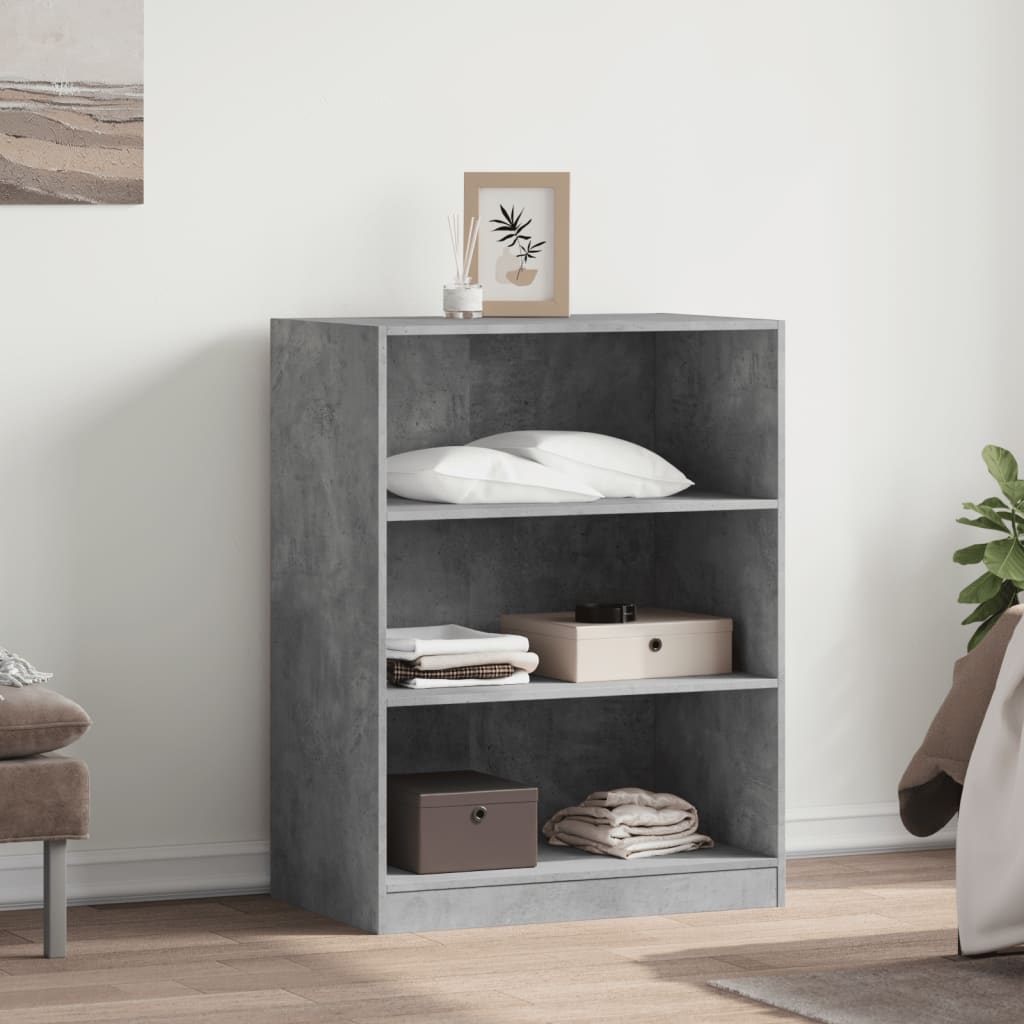 Kledingkast 77x48x102 cm bewerkt hout betongrijs is nu te koop bij PeponiXL, paradijselijk wonen!