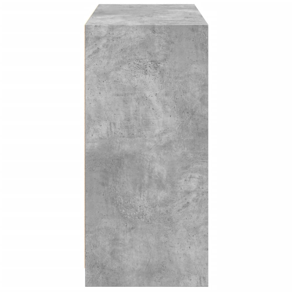 Kledingkast 77x48x102 cm bewerkt hout betongrijs is nu te koop bij PeponiXL, paradijselijk wonen!