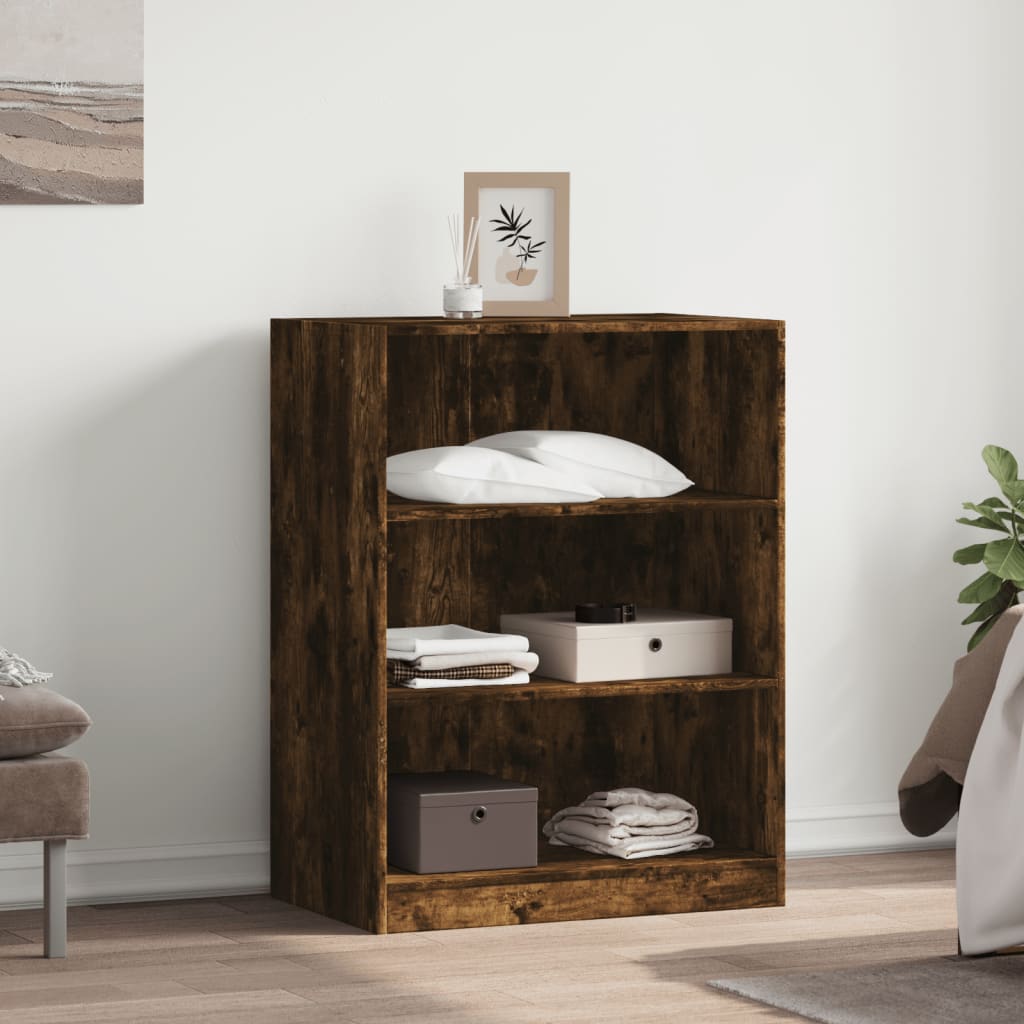 Kledingkast 77x48x102 cm bewerkt hout gerookt eikenkleurig is nu te koop bij PeponiXL, paradijselijk wonen!