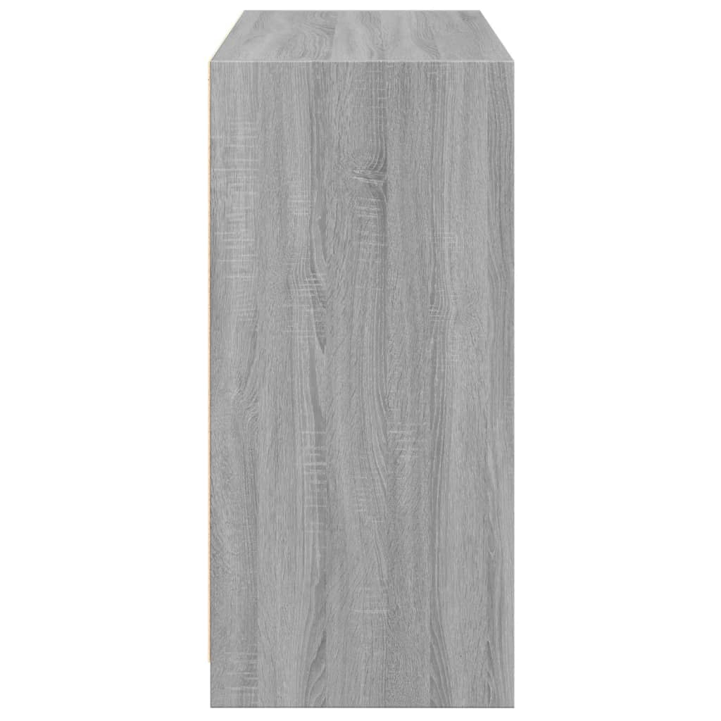 Kledingkast 77x48x102 cm bewerkt hout grijs sonoma eikenkleurig is nu te koop bij PeponiXL, paradijselijk wonen!