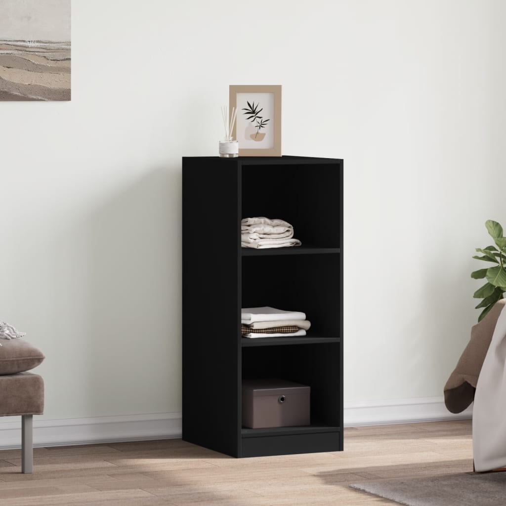 Kledingkast 48x41x102 cm bewerkt hout zwart is nu te koop bij PeponiXL, paradijselijk wonen!