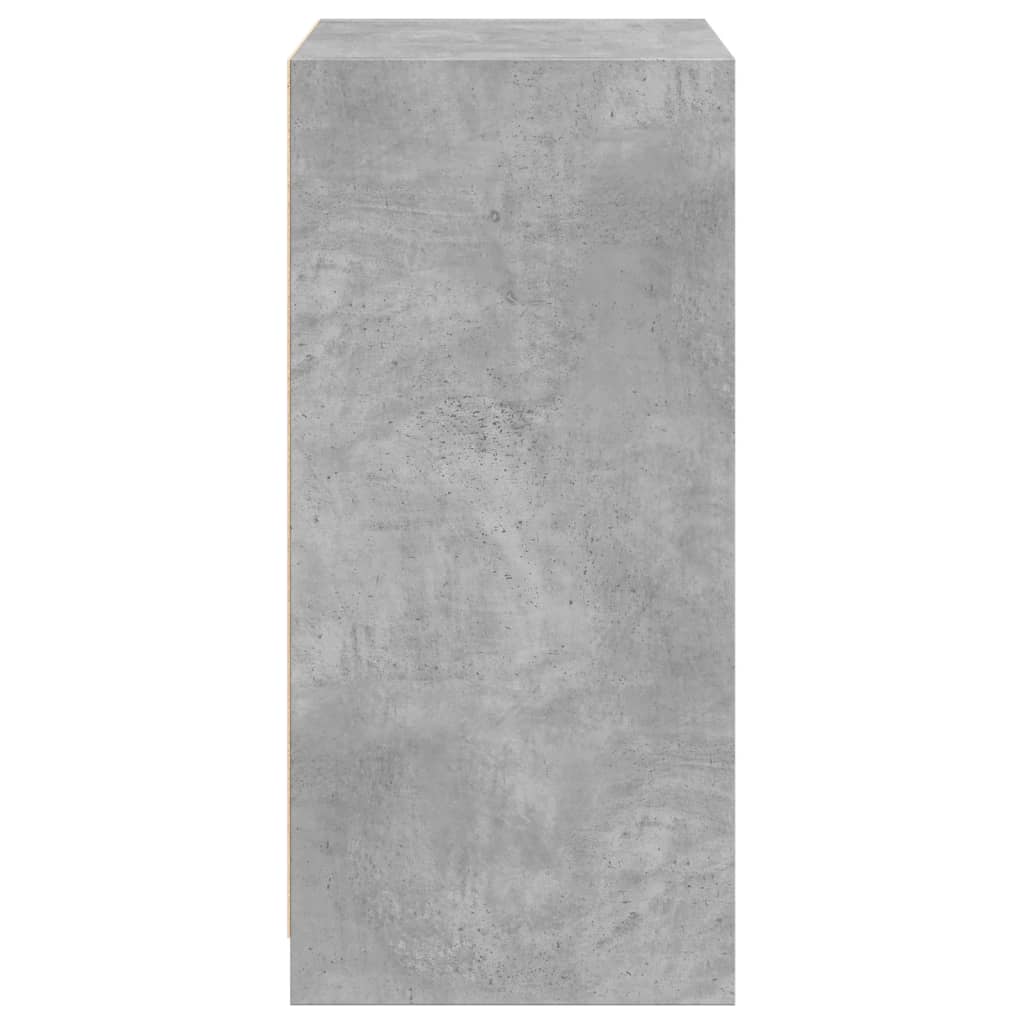 Kledingkast 48x41x102 cm bewerkt hout betongrijs is nu te koop bij PeponiXL, paradijselijk wonen!