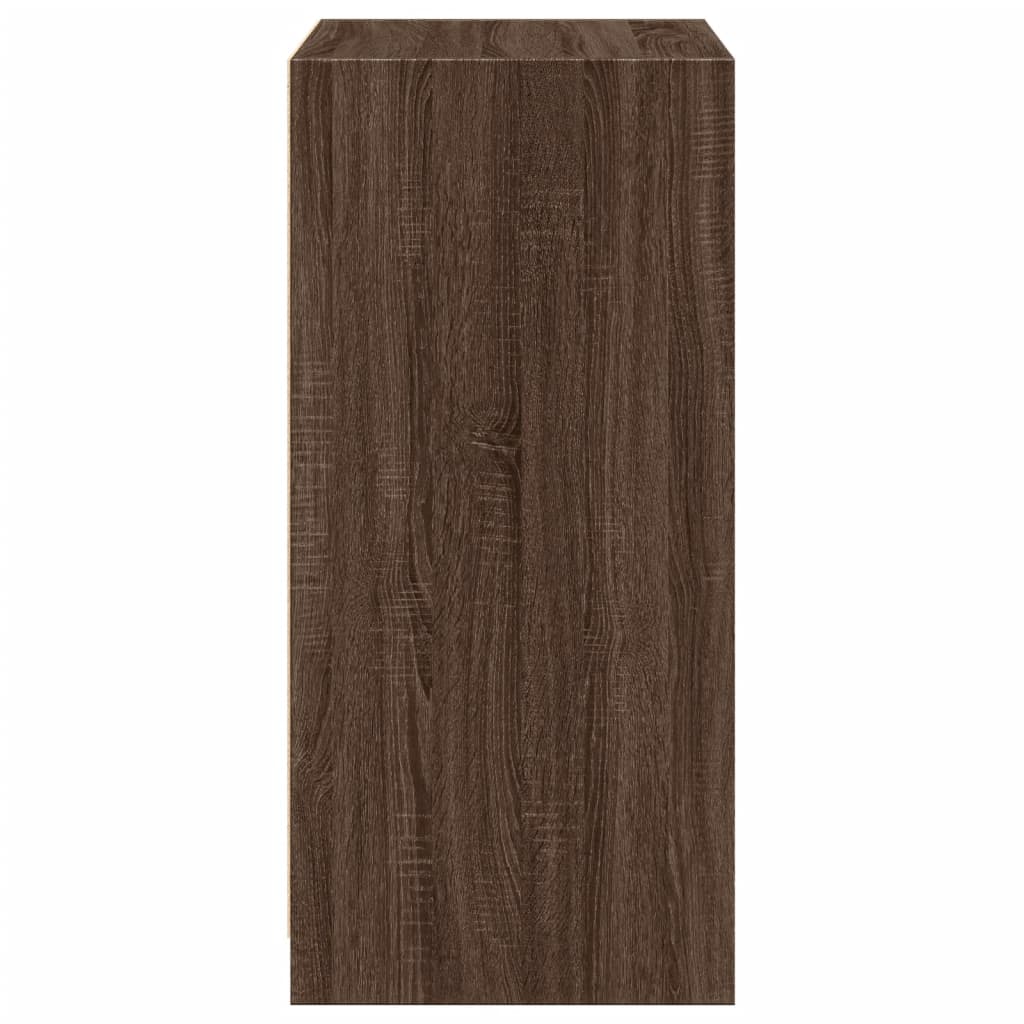 Kledingkast 48x41x102 cm bewerkt hout bruin eikenkleurig is nu te koop bij PeponiXL, paradijselijk wonen!