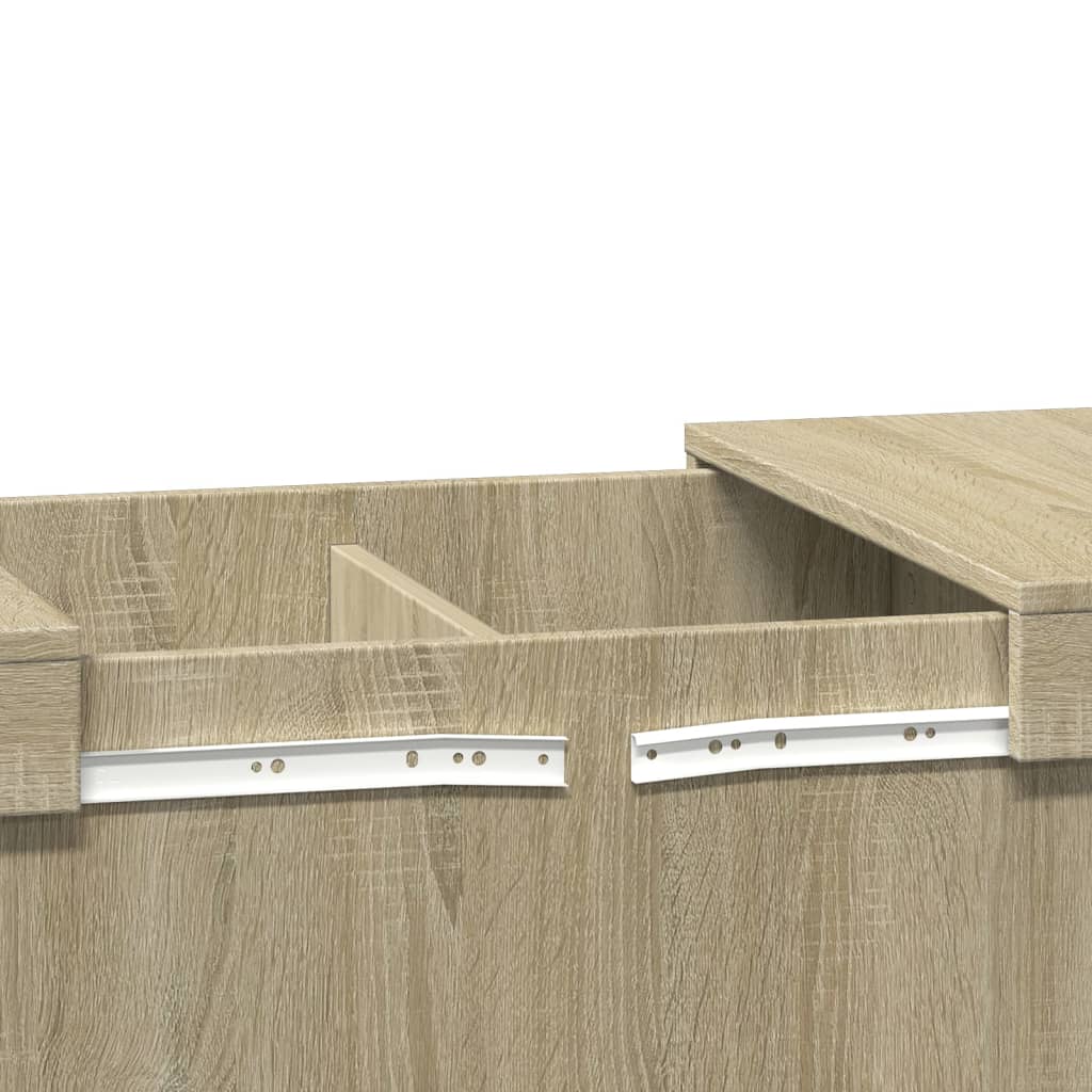 Salontafel 80x55x40 cm bewerkt hout sonoma eikenkleurig is nu te koop bij PeponiXL, paradijselijk wonen!
