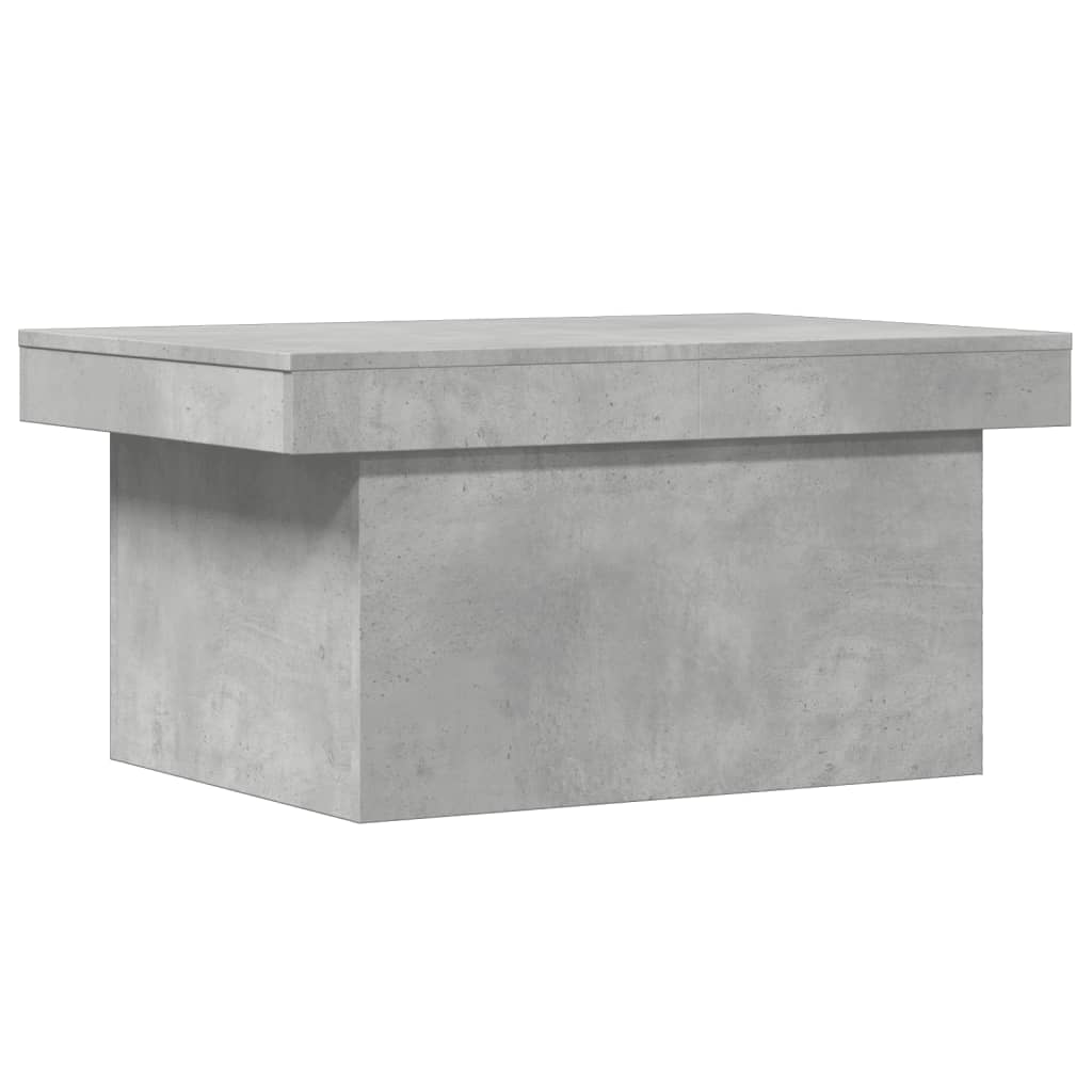 Salontafel 80x55x40 cm bewerkt hout betongrijs is nu te koop bij PeponiXL, paradijselijk wonen!