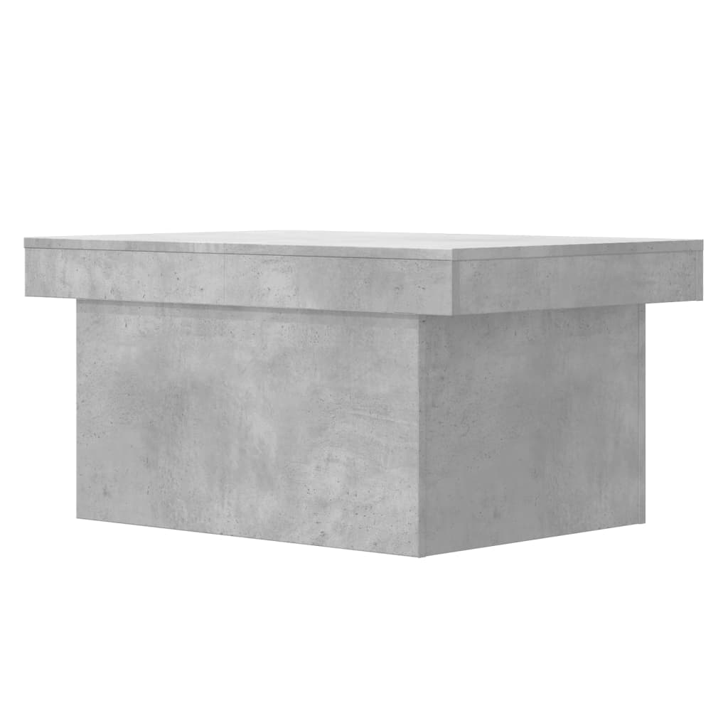 Salontafel 80x55x40 cm bewerkt hout betongrijs is nu te koop bij PeponiXL, paradijselijk wonen!