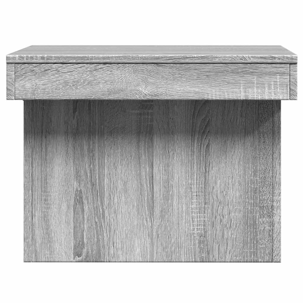 Salontafel 80x55x40 cm bewerkt hout grijs sonoma eikenkleurig is nu te koop bij PeponiXL, paradijselijk wonen!