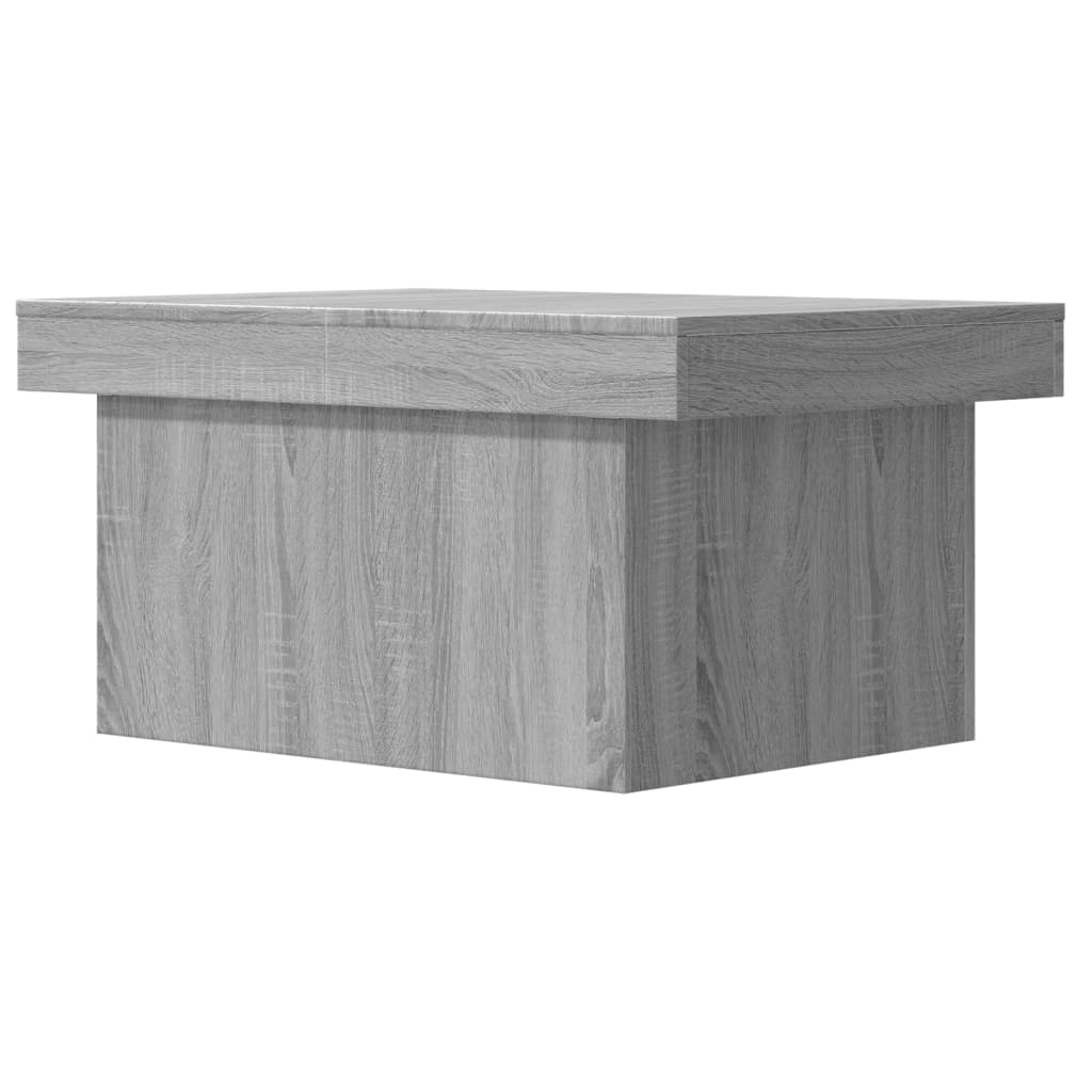 Salontafel 80x55x40 cm bewerkt hout grijs sonoma eikenkleurig is nu te koop bij PeponiXL, paradijselijk wonen!