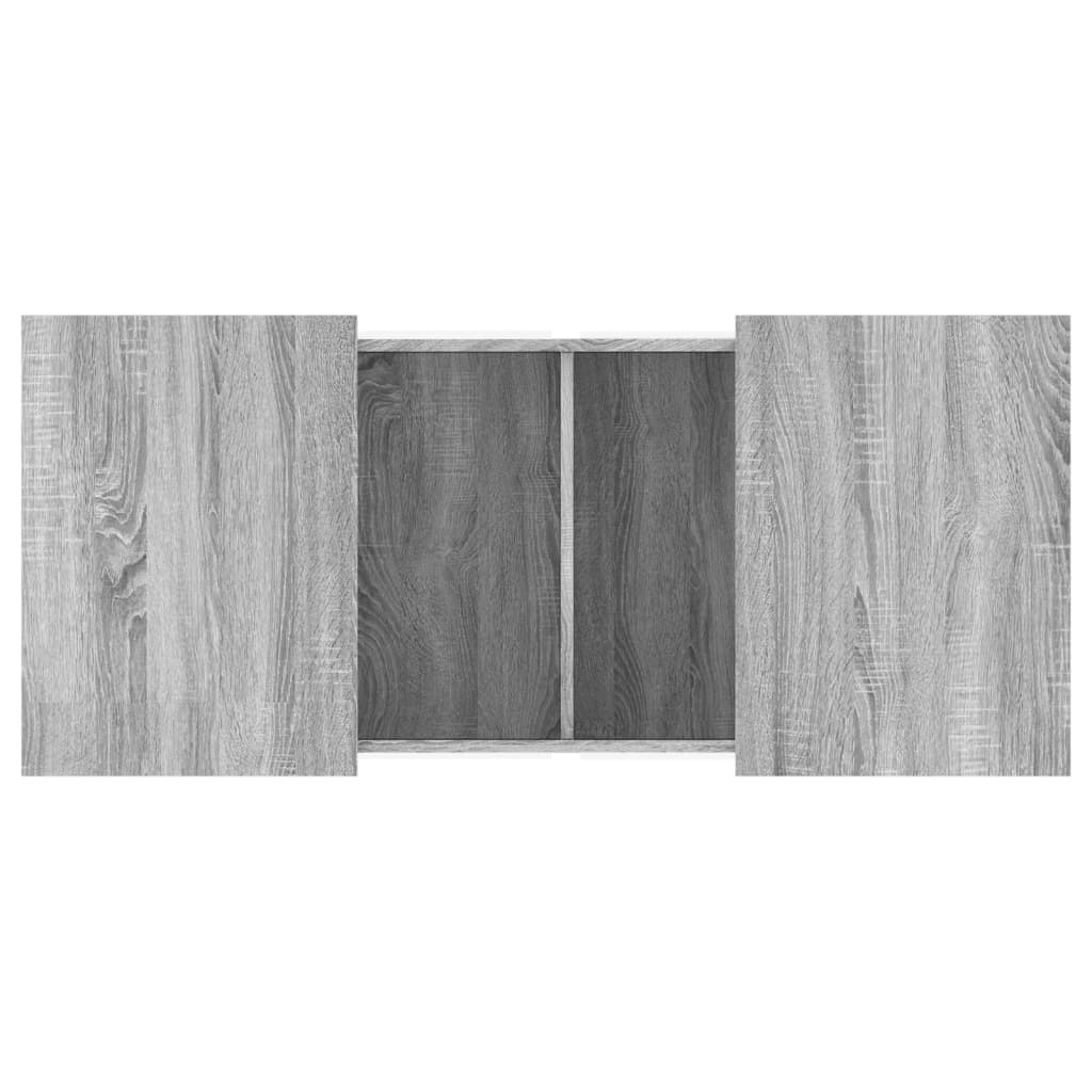 Salontafel 80x55x40 cm bewerkt hout grijs sonoma eikenkleurig is nu te koop bij PeponiXL, paradijselijk wonen!