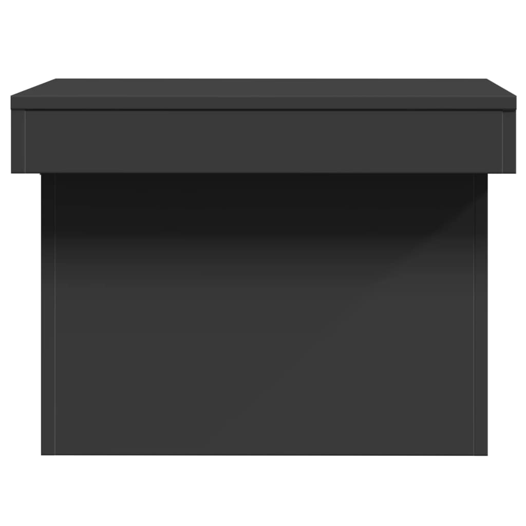 Salontafel 100x55x40 cm bewerkt hout zwart is nu te koop bij PeponiXL, paradijselijk wonen!