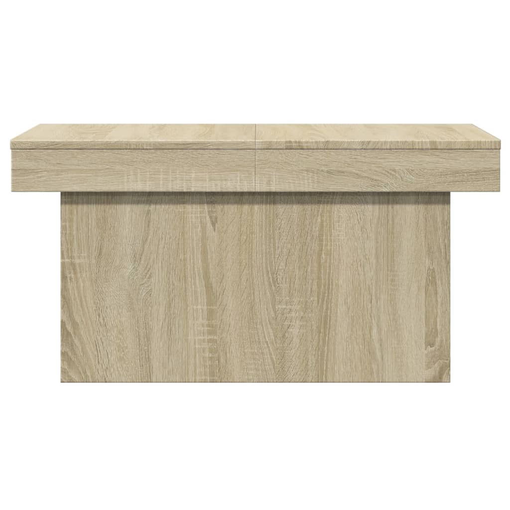 Salontafel 100x55x40 cm bewerkt hout sonoma eikenkleurig is nu te koop bij PeponiXL, paradijselijk wonen!