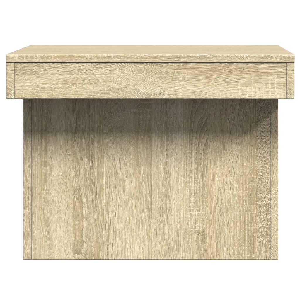 Salontafel 100x55x40 cm bewerkt hout sonoma eikenkleurig is nu te koop bij PeponiXL, paradijselijk wonen!