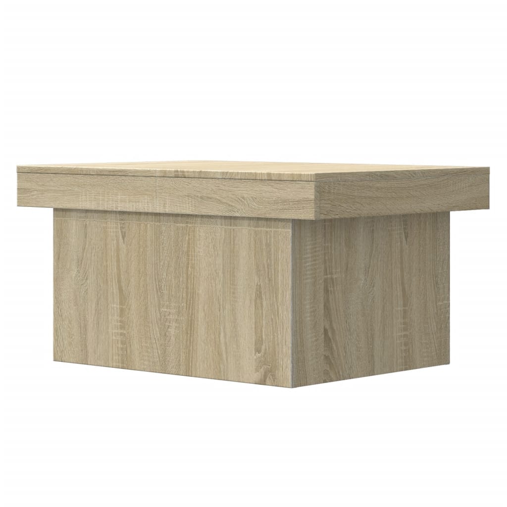 Salontafel 100x55x40 cm bewerkt hout sonoma eikenkleurig is nu te koop bij PeponiXL, paradijselijk wonen!