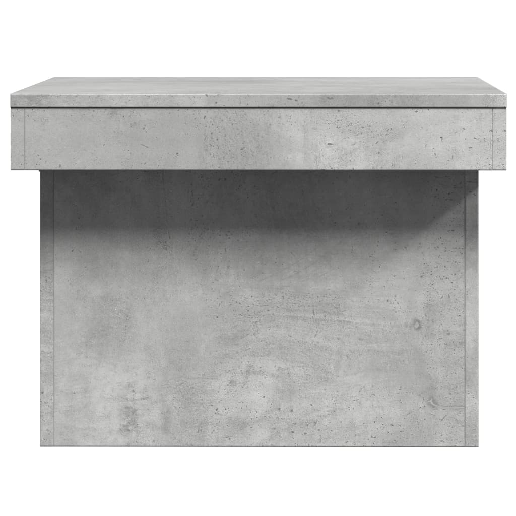 Salontafel 100x55x40 cm bewerkt hout betongrijs is nu te koop bij PeponiXL, paradijselijk wonen!