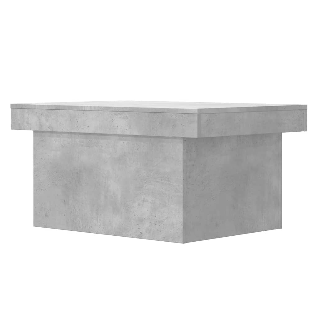 Salontafel 100x55x40 cm bewerkt hout betongrijs is nu te koop bij PeponiXL, paradijselijk wonen!