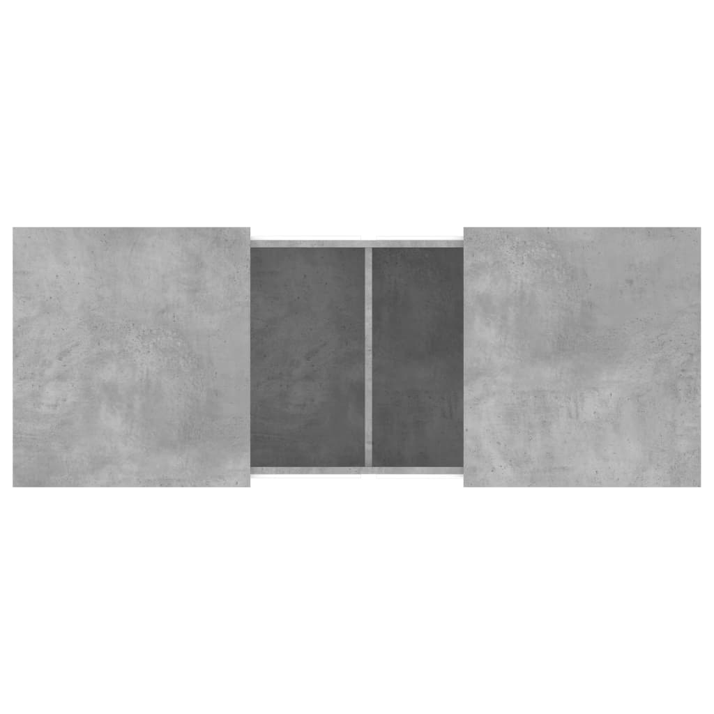 Salontafel 100x55x40 cm bewerkt hout betongrijs is nu te koop bij PeponiXL, paradijselijk wonen!
