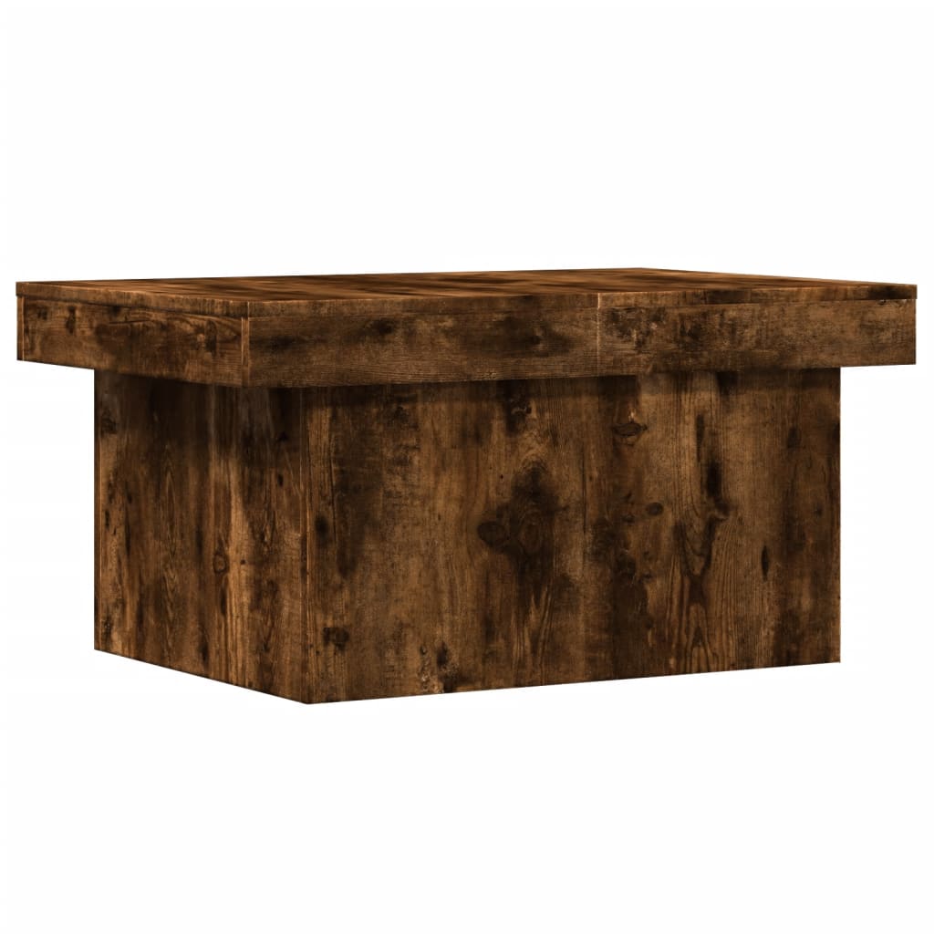 Salontafel 100x55x40 cm bewerkt hout gerookt eikenkleurig is nu te koop bij PeponiXL, paradijselijk wonen!