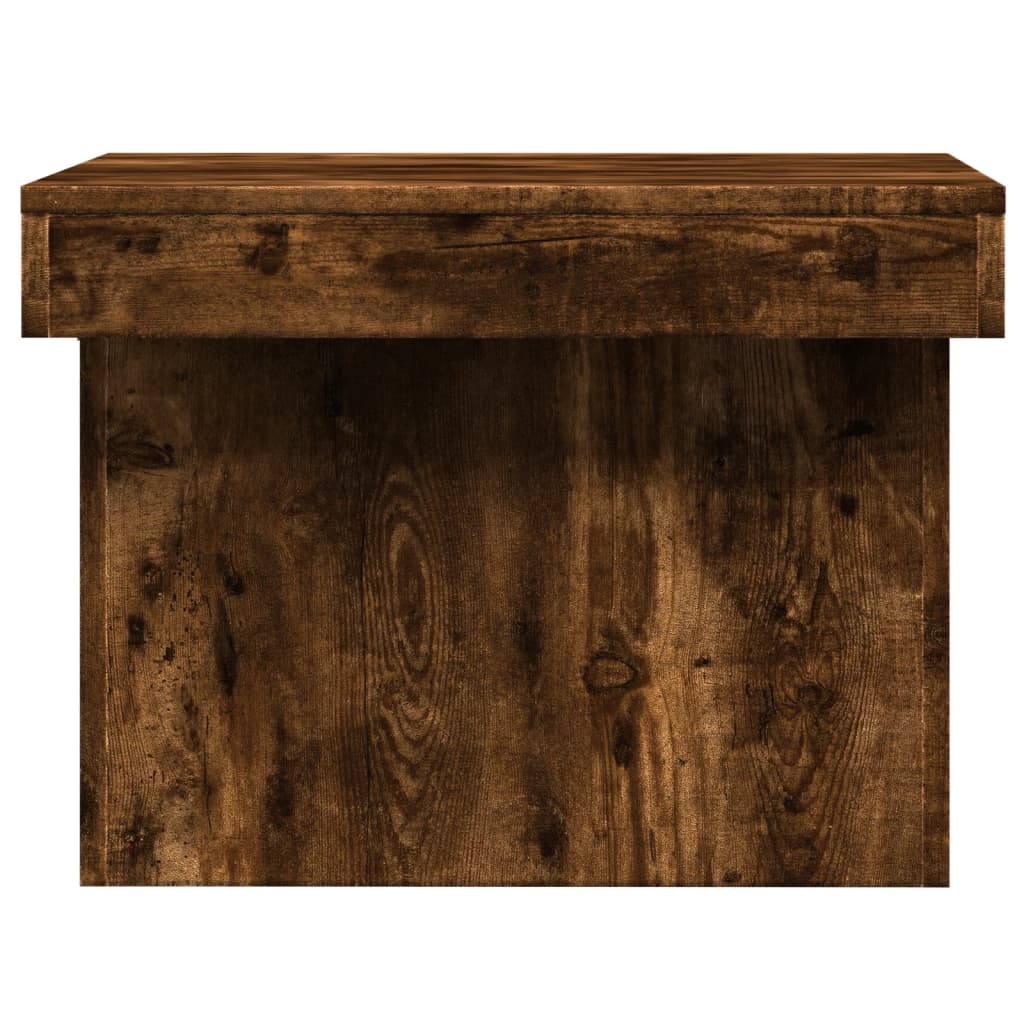 Salontafel 100x55x40 cm bewerkt hout gerookt eikenkleurig is nu te koop bij PeponiXL, paradijselijk wonen!