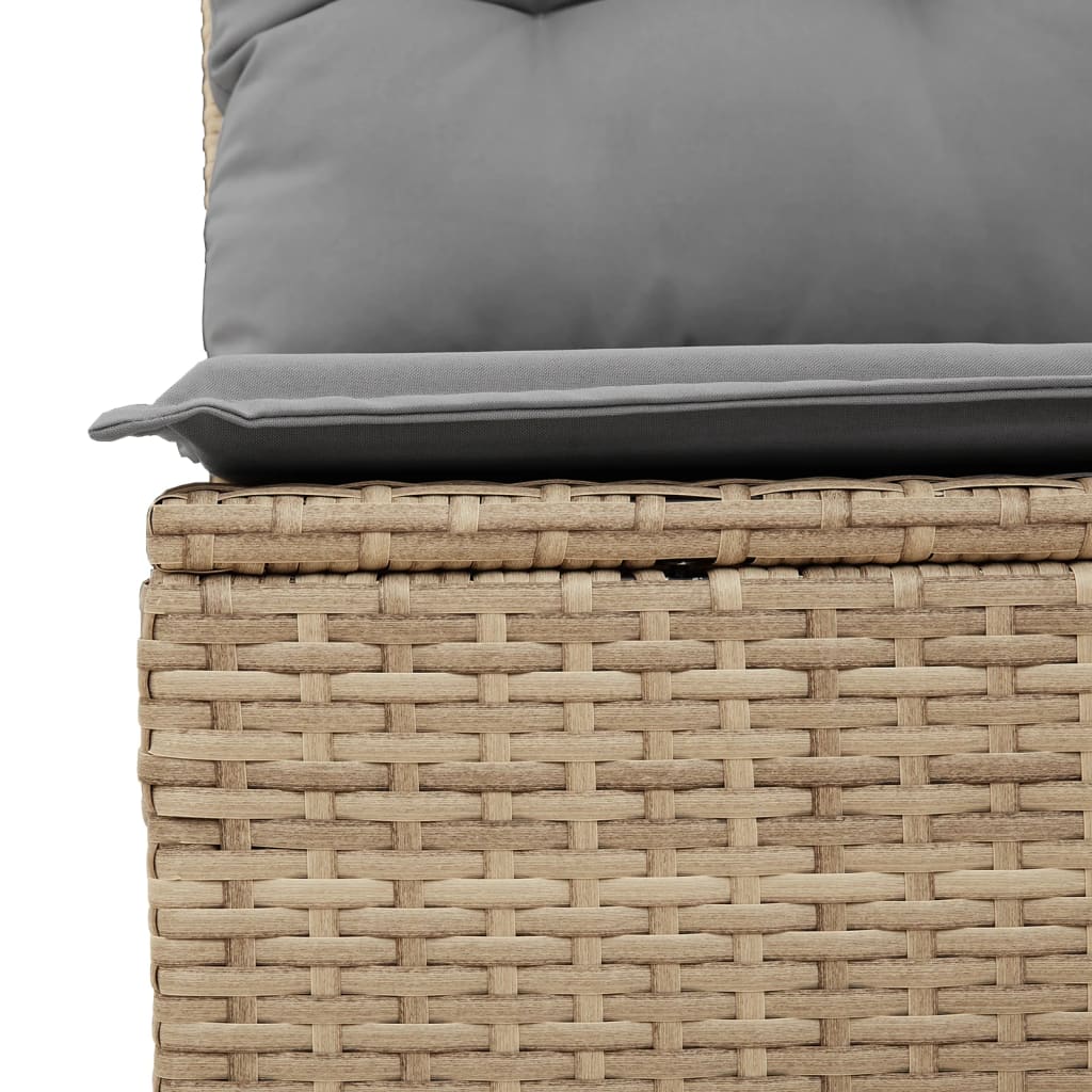 9-delige Loungeset met kussens poly rattan gemengd beige is nu te koop bij PeponiXL, paradijselijk wonen!