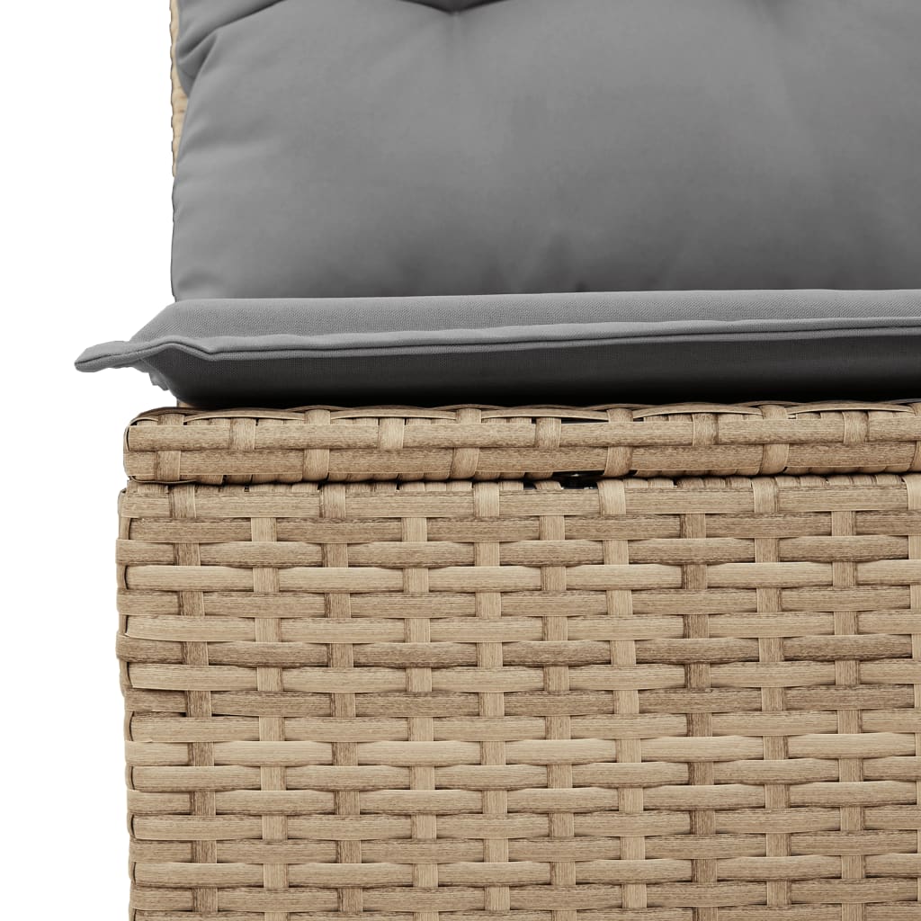 9-delige Loungeset met kussens poly rattan gemengd beige is nu te koop bij PeponiXL, paradijselijk wonen!