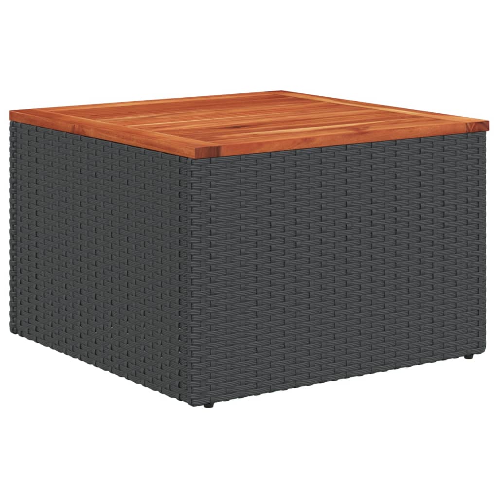 8-delige tuinbankset met kussens, zwart polyrotan is nu te koop bij PeponiXL, paradijselijk wonen!