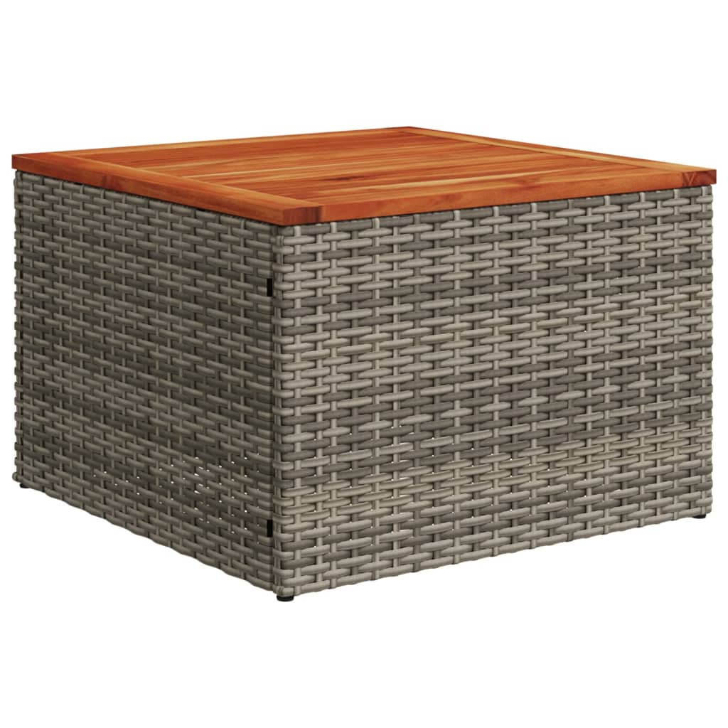 8-delige tuinbankset met kussens, grijs polyrotan is nu te koop bij PeponiXL, paradijselijk wonen!
