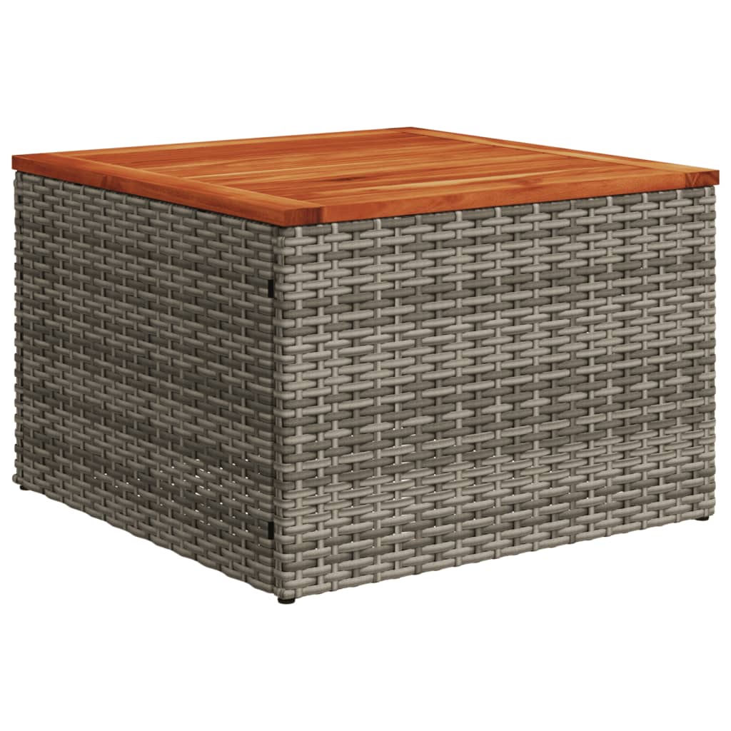 7-delige tuinbankset met kussens, grijs polyrotan is nu te koop bij PeponiXL, paradijselijk wonen!