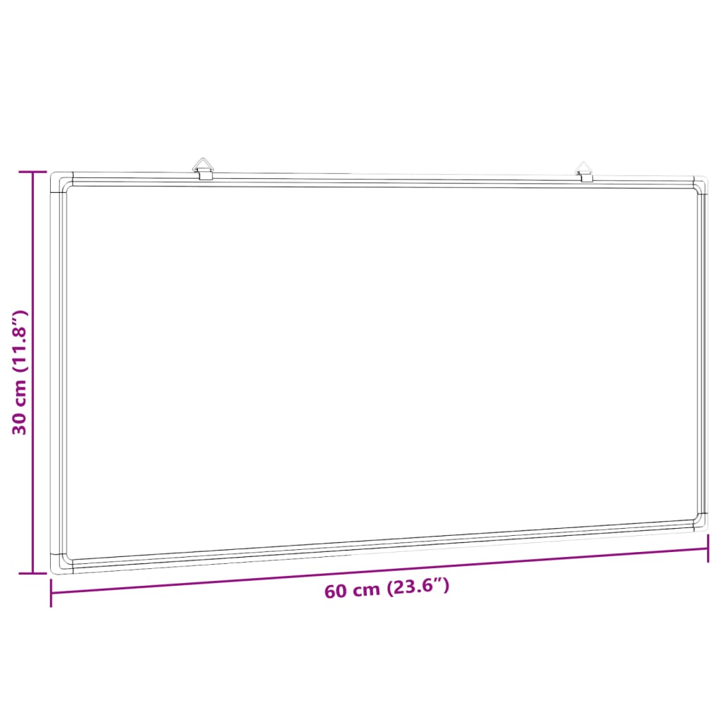 Whiteboard magnetisch 60x30x1,7 cm aluminium is nu te koop bij PeponiXL, paradijselijk wonen!