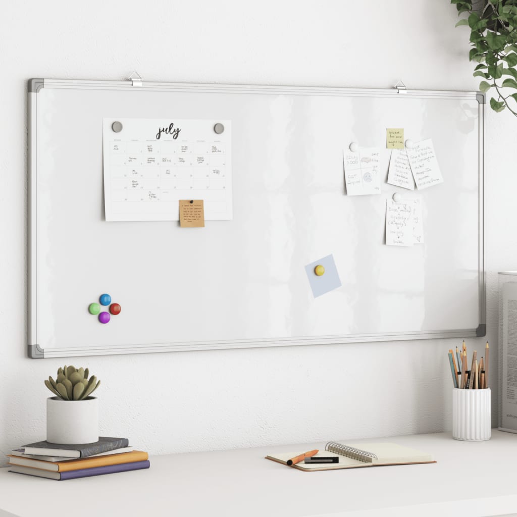 Whiteboard magnetisch 60x30x1,7 cm aluminium is nu te koop bij PeponiXL, paradijselijk wonen!