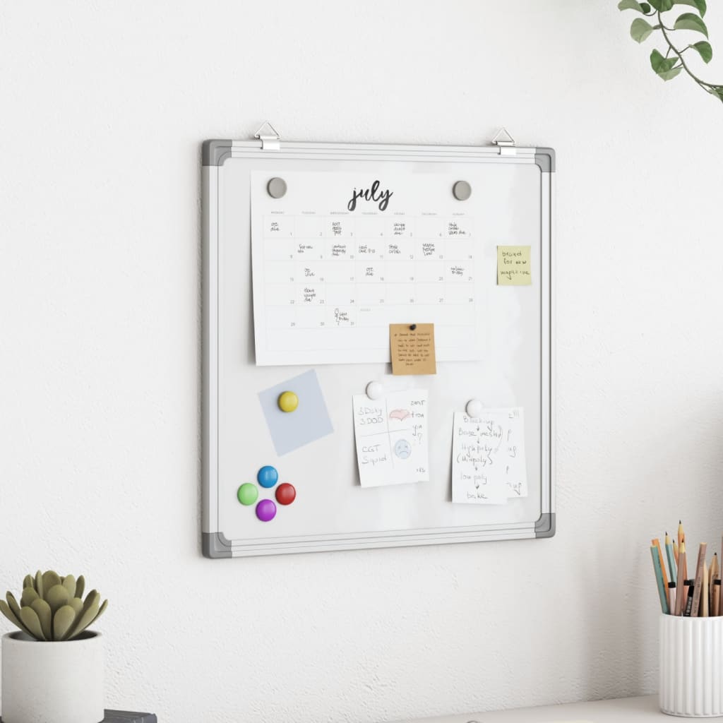 Whiteboard magnetisch 40x40x1,7 cm aluminium is nu te koop bij PeponiXL, paradijselijk wonen!