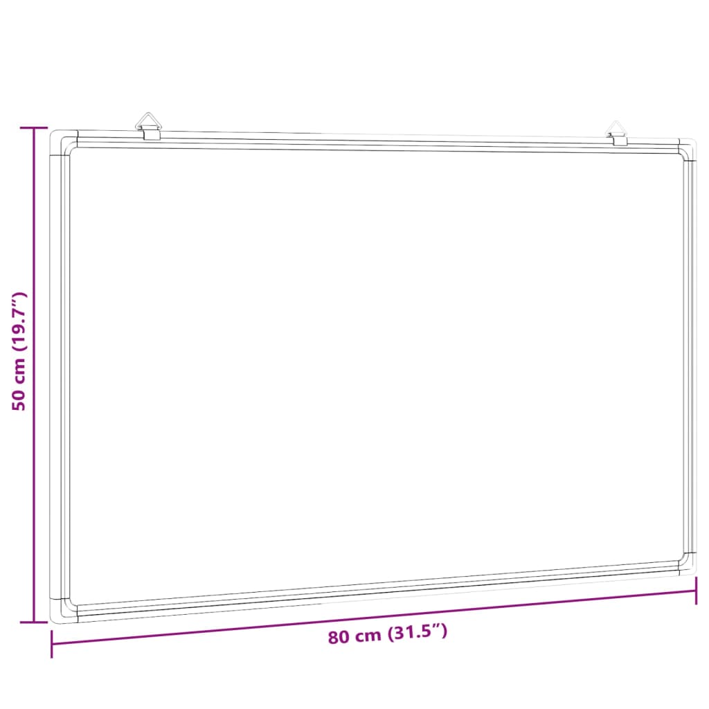 Whiteboard magnetisch 80x50x1,7 cm aluminium is nu te koop bij PeponiXL, paradijselijk wonen!