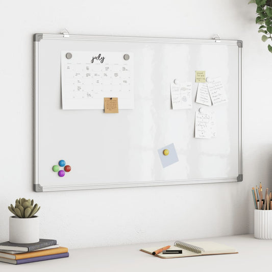 Whiteboard magnetisch 80x50x1,7 cm aluminium is nu te koop bij PeponiXL, paradijselijk wonen!