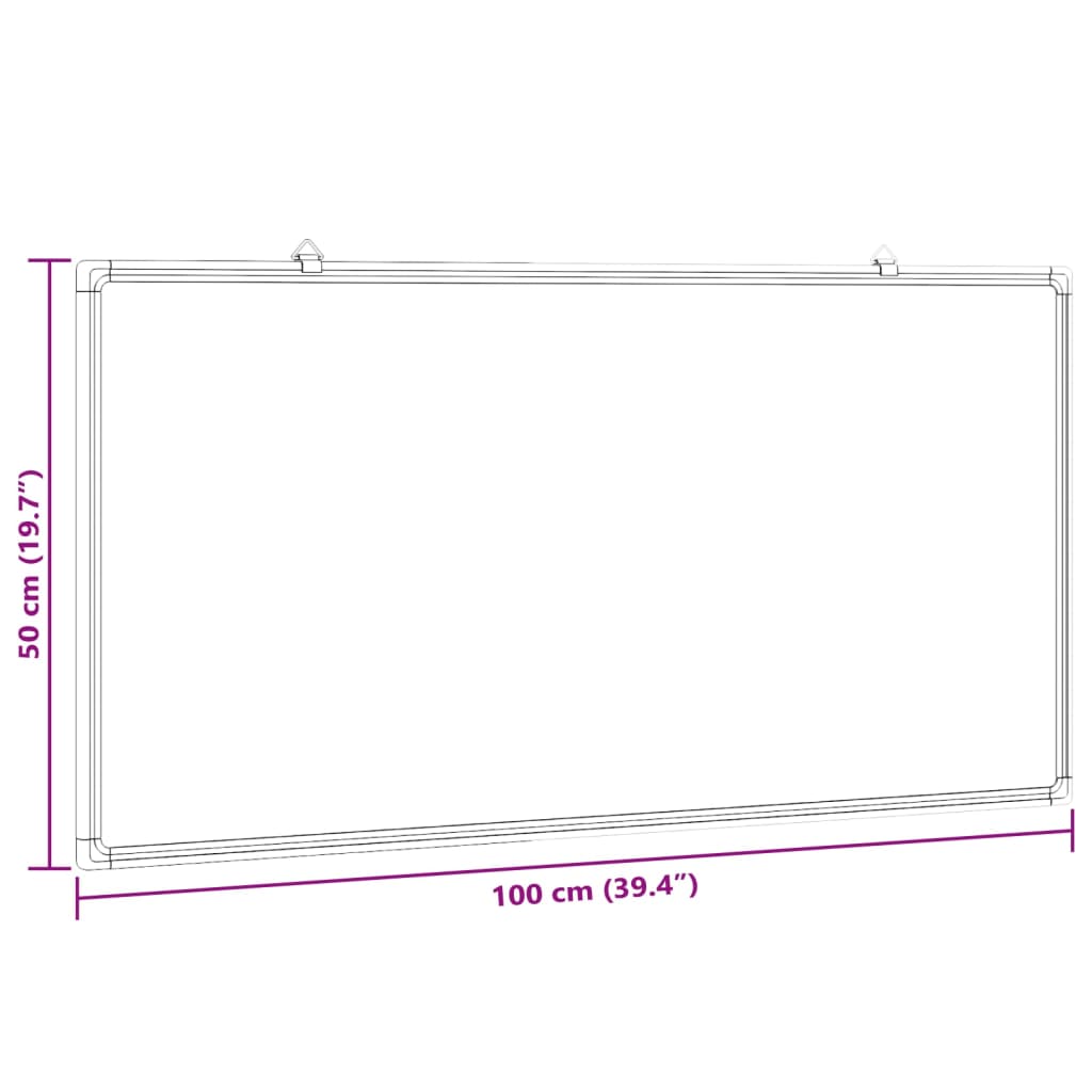 Whiteboard magnetisch 100x50x1,7 cm aluminium is nu te koop bij PeponiXL, paradijselijk wonen!