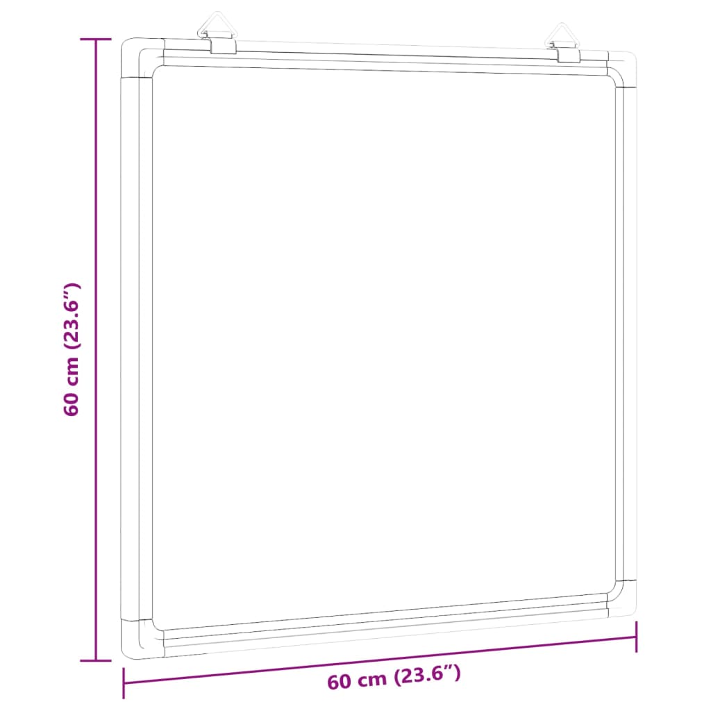 Whiteboard magnetisch 60x60x1,7 cm aluminium is nu te koop bij PeponiXL, paradijselijk wonen!