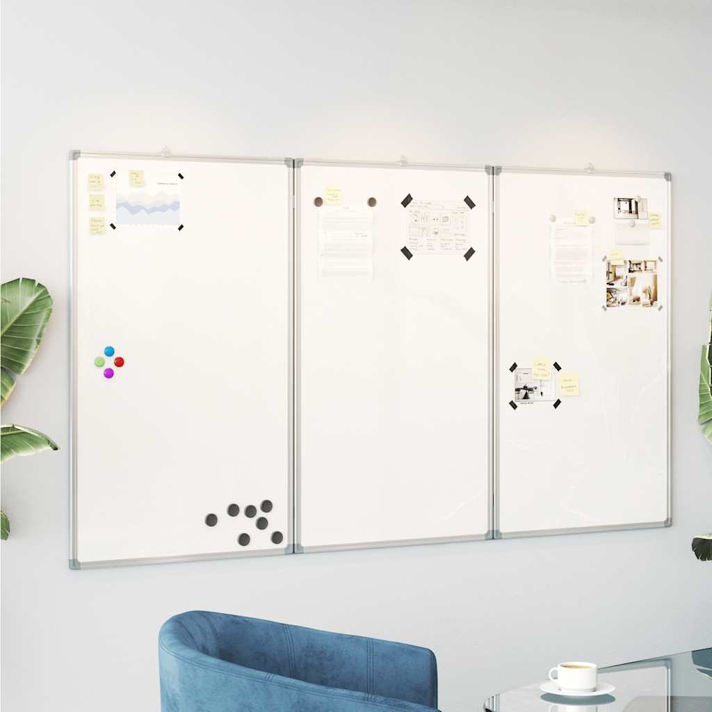 Whiteboard magnetisch inklapbaar 120x100x1,7 cm aluminium is nu te koop bij PeponiXL, paradijselijk wonen!