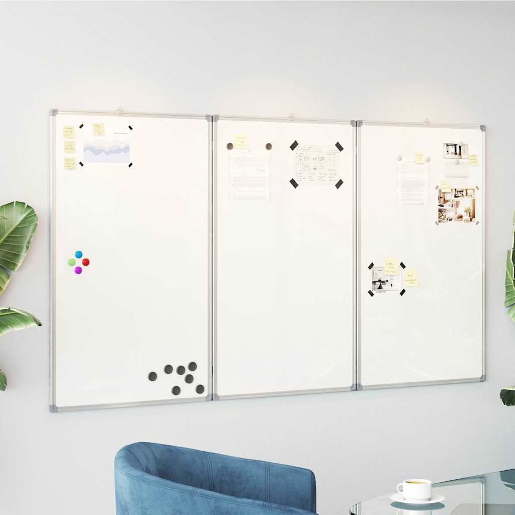 Whiteboard magnetisch inklapbaar 150x100x1,7 cm aluminium is nu te koop bij PeponiXL, paradijselijk wonen!