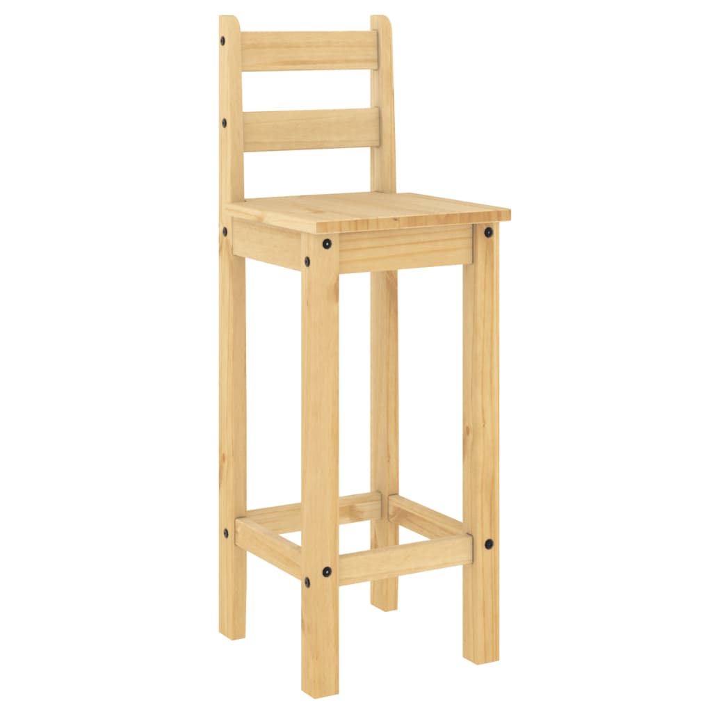 Barstoelen 2 st massief grenenhout is nu te koop bij PeponiXL, paradijselijk wonen!