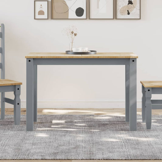 Eettafel PANAMA 112x60x75 cm massief grenenhout grijs is nu te koop bij PeponiXL, paradijselijk wonen!