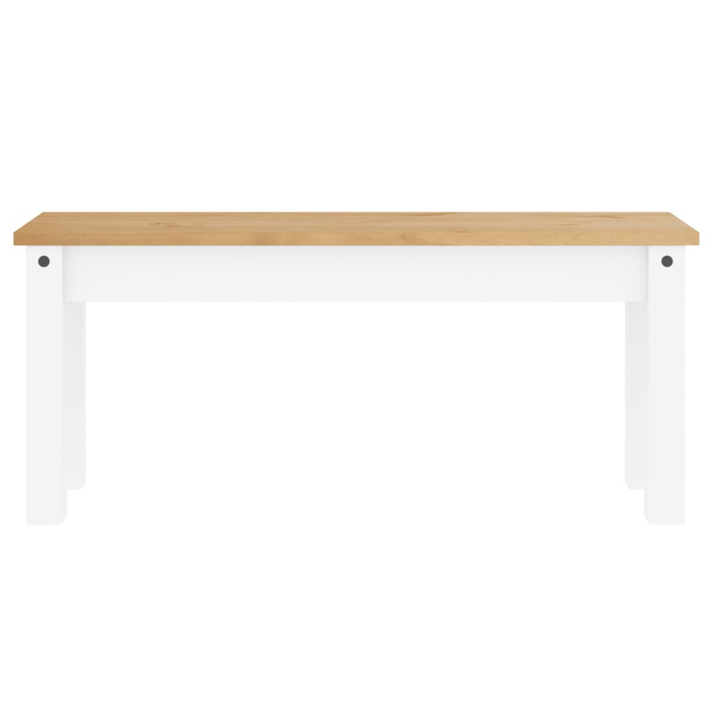 Eetkamerbank PANAMA 105x30x45 cm massief grenenhout wit is nu te koop bij PeponiXL, paradijselijk wonen!